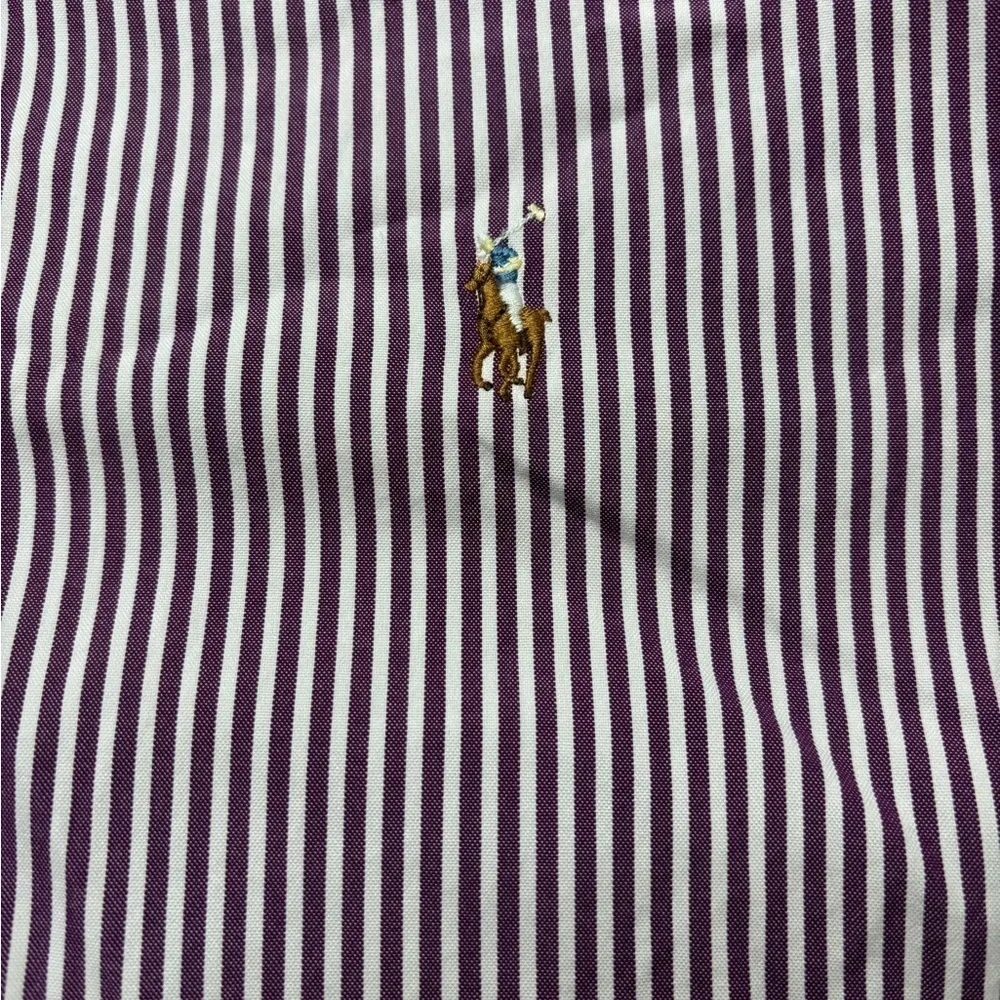 Ralph Lauren Classic Fit Long Sleeve Button Down Flesh Pony Shirt Size XL Purple